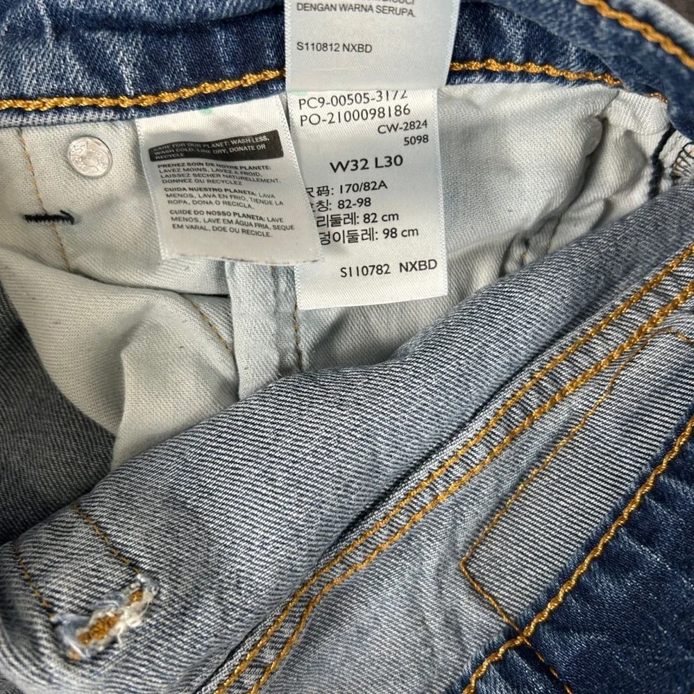 Levis 505 Regular Fit Jeans Mens 32x30 Blue Straight Leg Denim 00505-3172